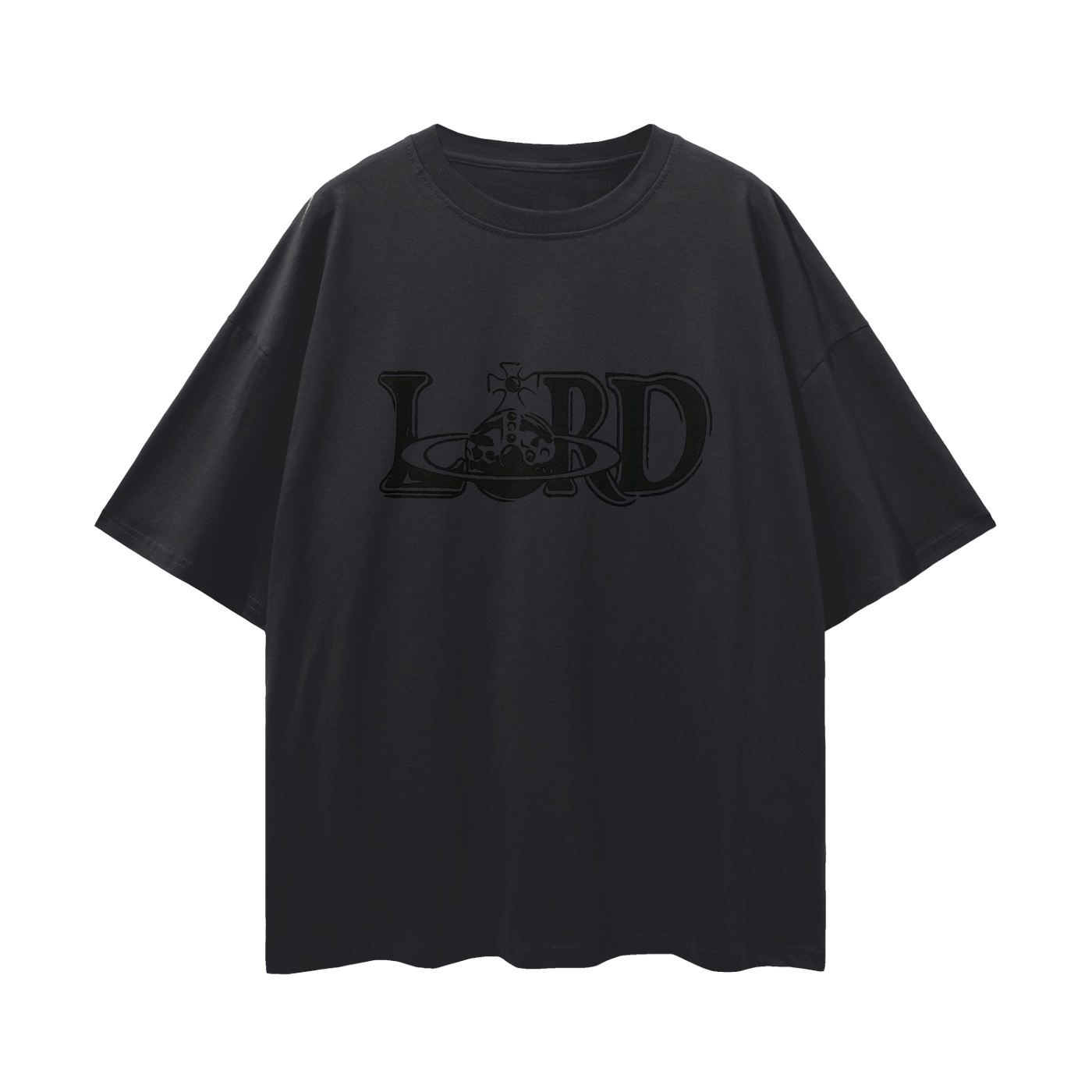 Religious Lord Vivienne Westwood Like Graphic Oversized T Shirt