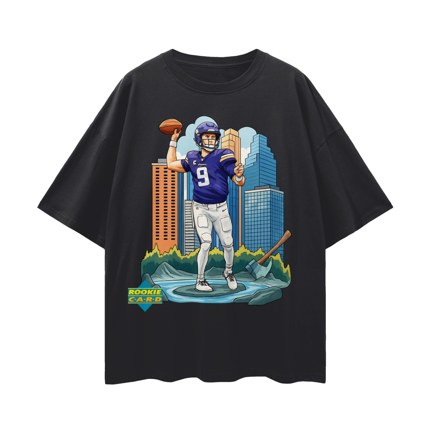 Vintage/Y2K JJ McCarthy Downtown Rookie Oversized T Shirt