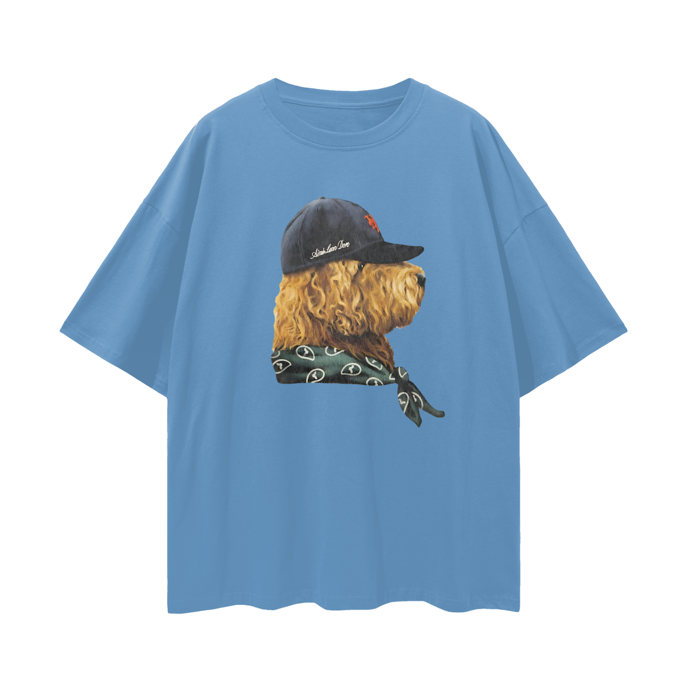 Streetwear Fitted Dog Graphic Oversized T Shirt