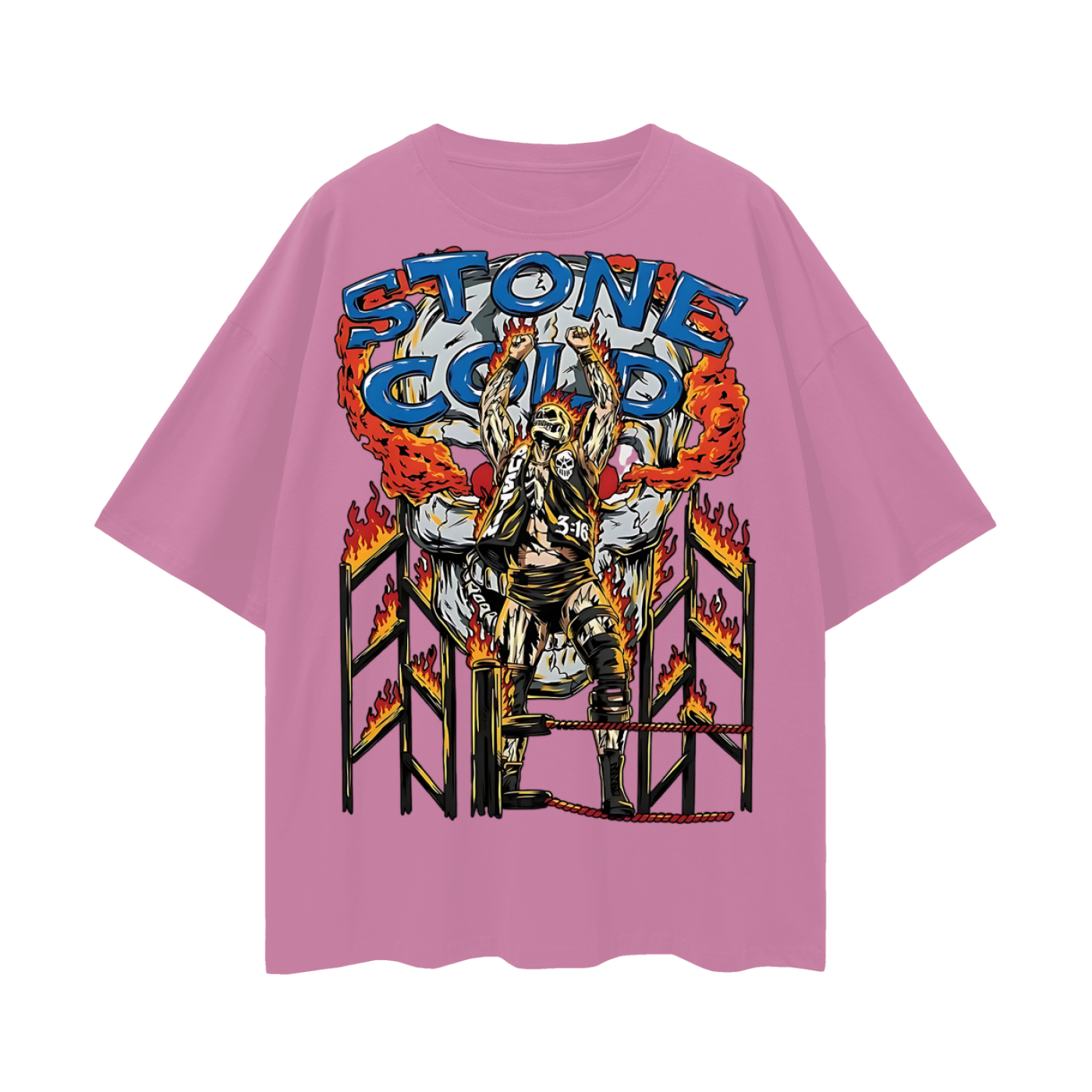 Stone Cold Steve Austin 90s Vintage Like Graphic Oversized T Shirt