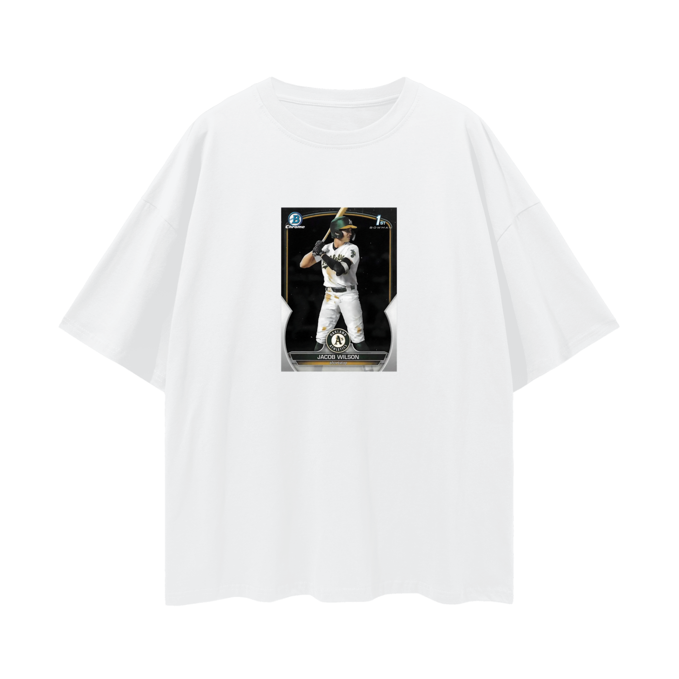 Jacob Wilson Athletics 1st Bowman T Shirt Vintage Like Graphic Oversized T Shirt