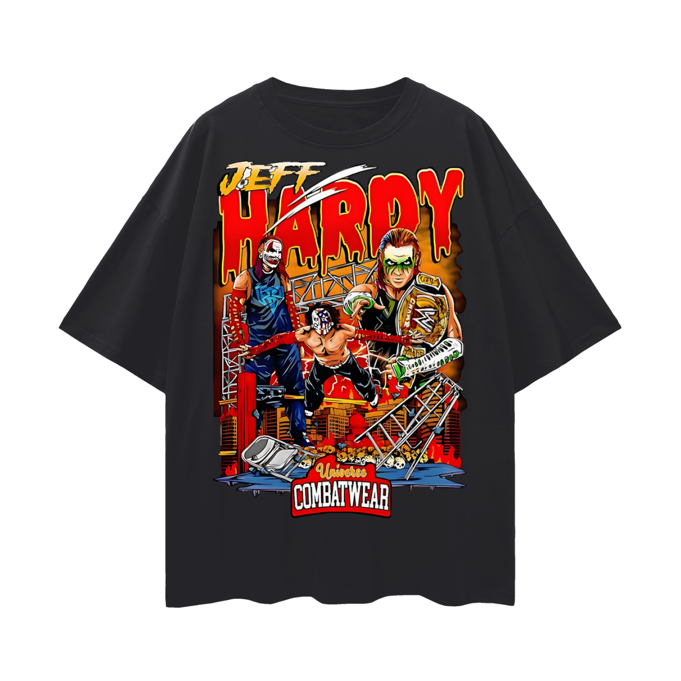 Jeff Hardy 90s Vintage Like Graphic Oversized T Shirt