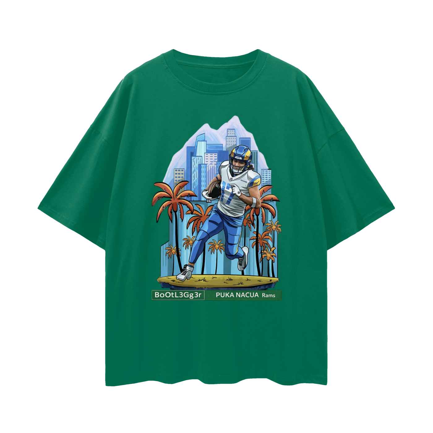 Vintage/Y2K Rams Puka Nacua Downtown Rookie Oversized T Shirt