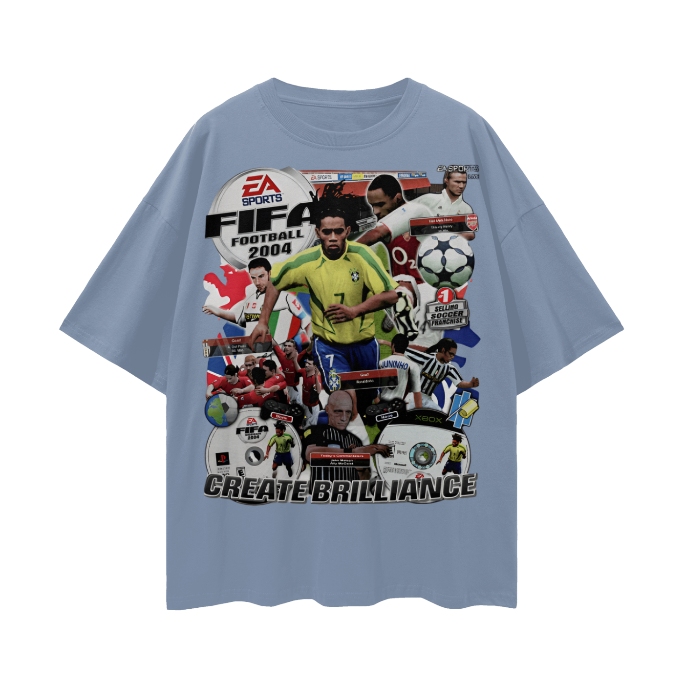 Vintage/Y2K 2004 Fifa Soccer Oversized T Shirt