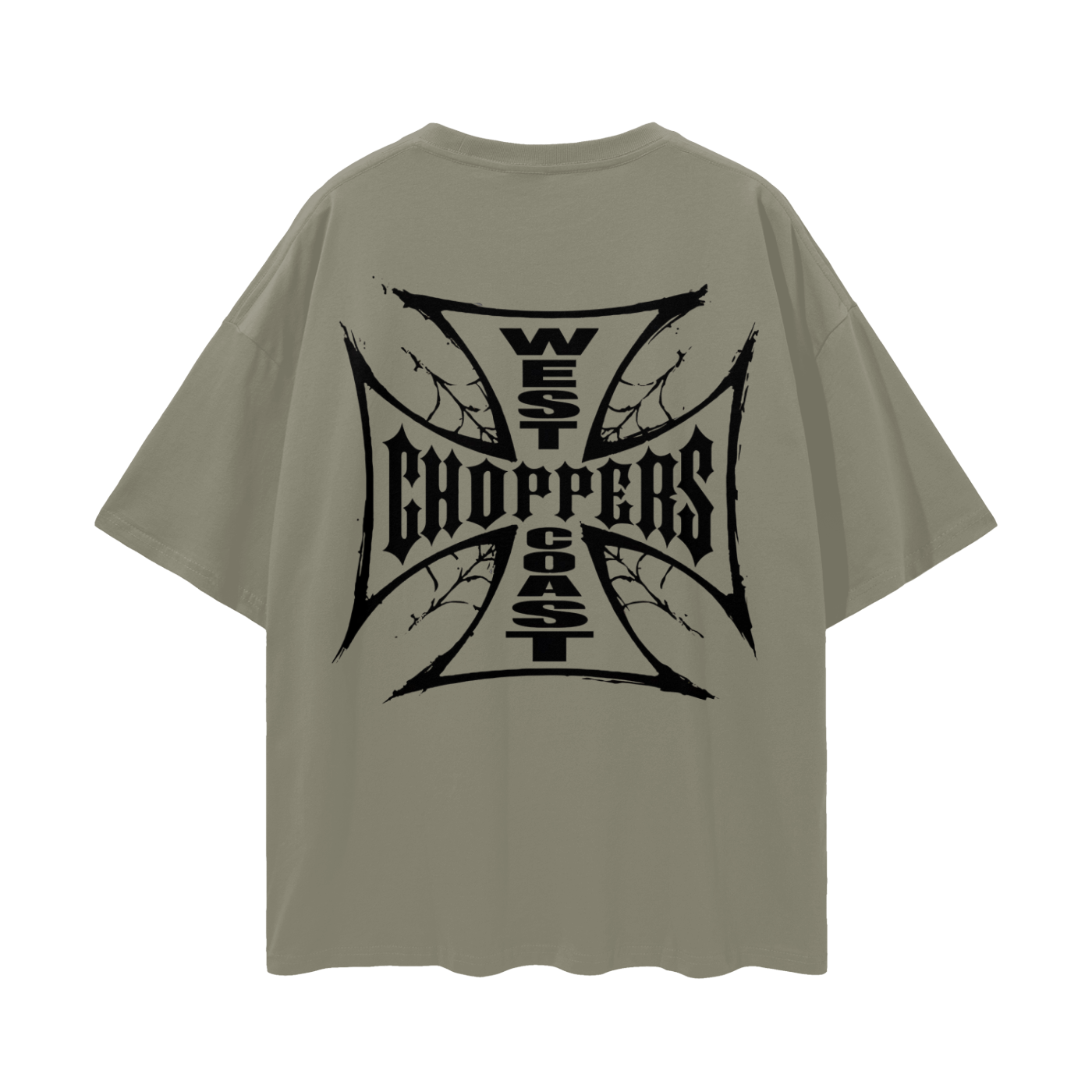 Vintage/Y2K Style West Coast Choppers Web Oversized T Shirt
