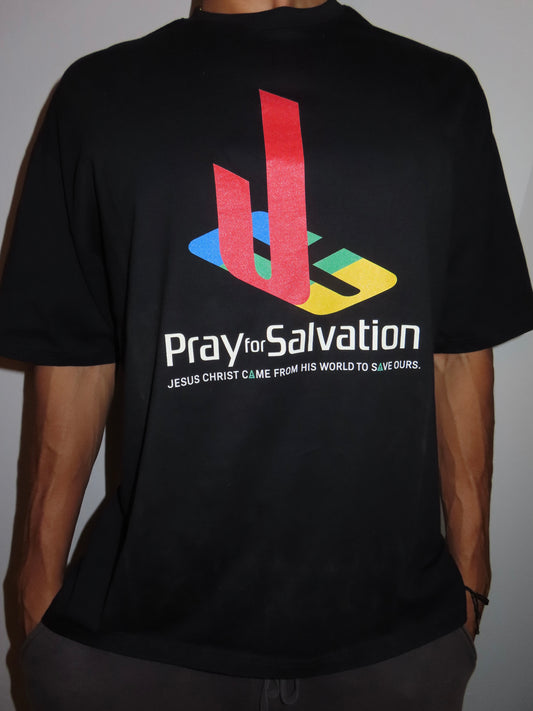 Religious Pray For Salvation Jesus Christ Graphic Oversized T Shirt