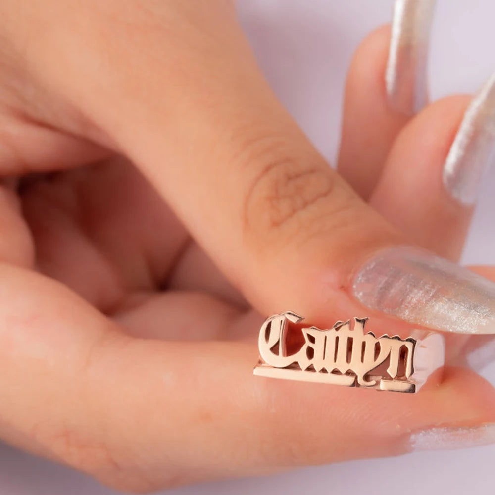Customize Any Name On Ring Unisex