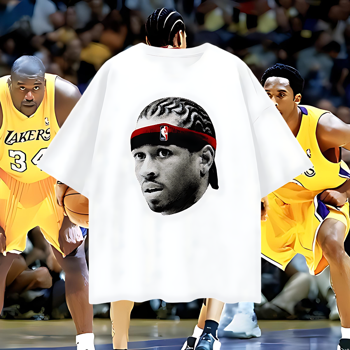 Vintage Like Allen Iverson Big Head Oversized T Shirt