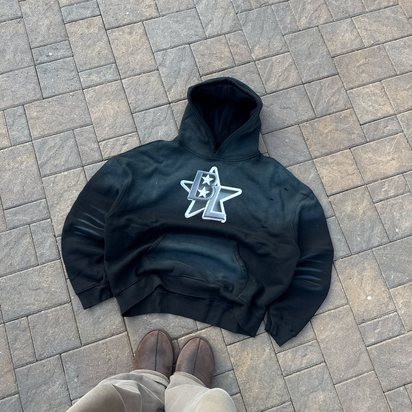 BootL3gg3r Sun Faded Boxy Hoodie