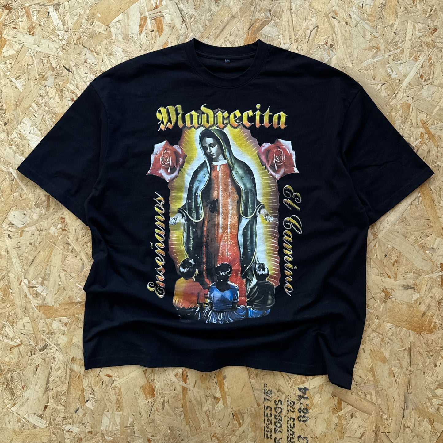 La Virgencita/Virgen Mary Oversized Vintage T Shirt