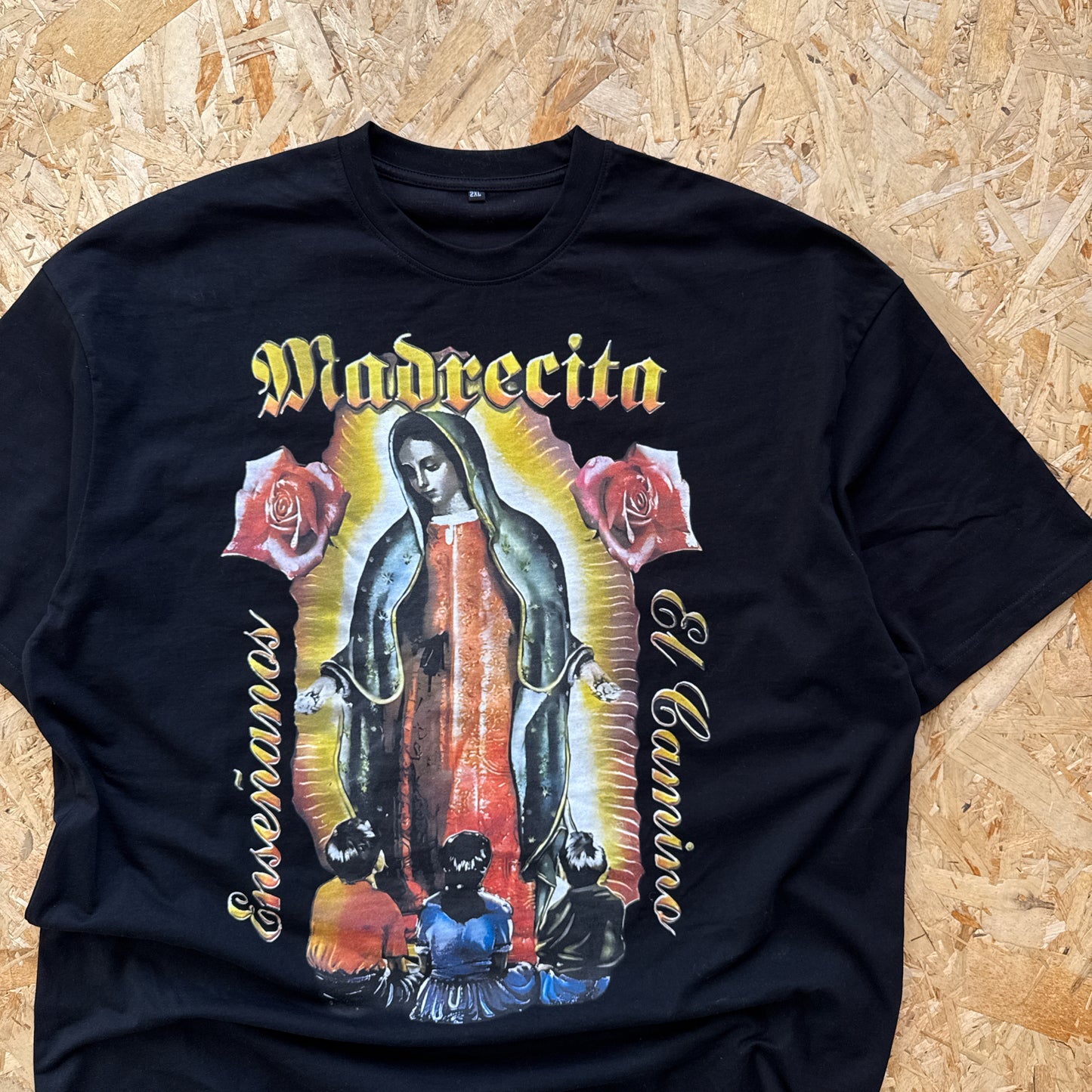 La Virgencita/Virgen Mary Oversized Vintage T Shirt