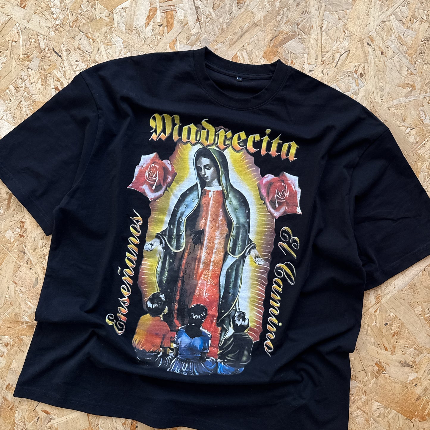 La Virgencita/Virgen Mary Oversized Vintage T Shirt
