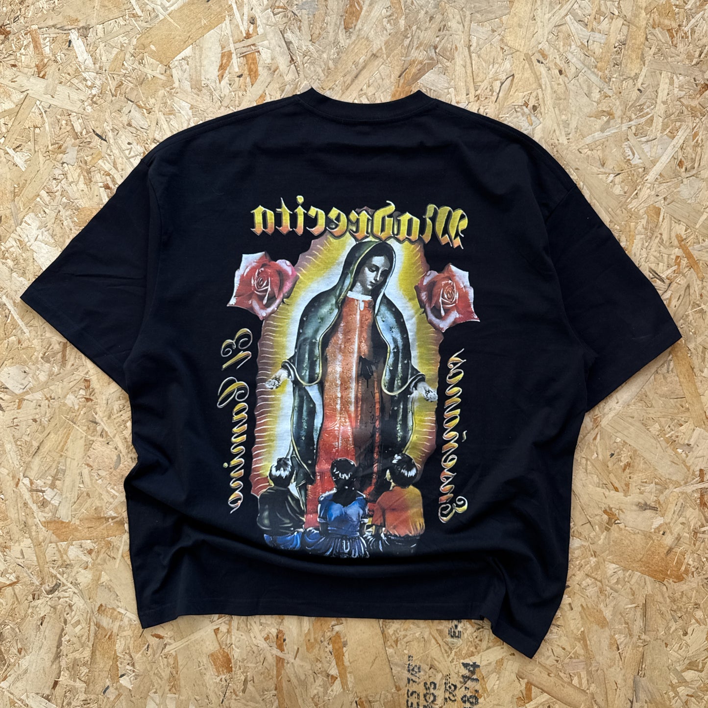 La Virgencita/Virgen Mary Oversized Vintage T Shirt
