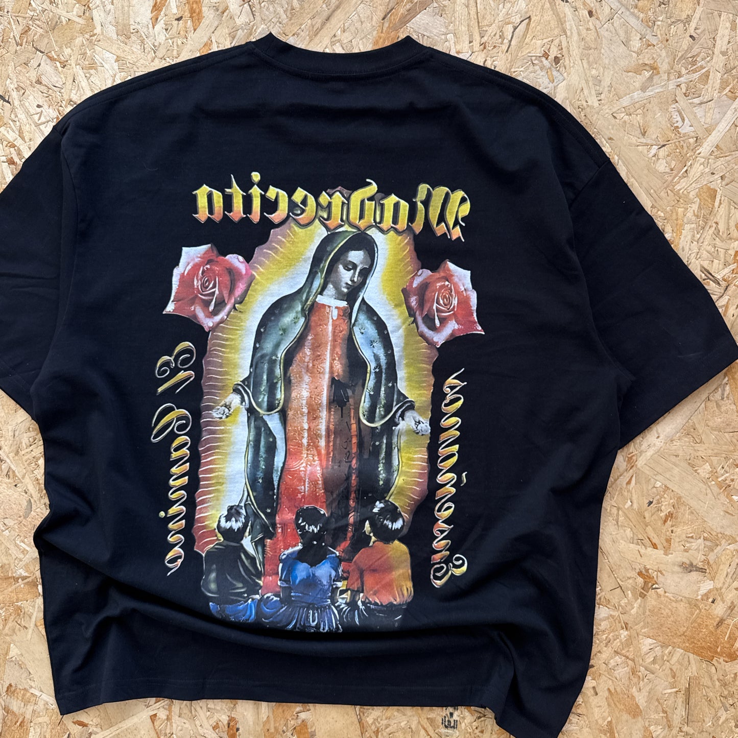 La Virgencita/Virgen Mary Oversized Vintage T Shirt