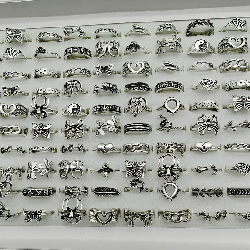 30pcs/Lot Factory Wholesale Alloy Rings