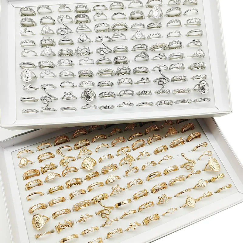 30pcs/Lot Factory Wholesale Alloy Rings