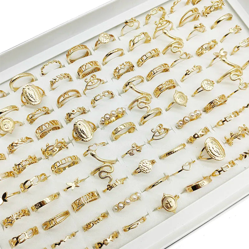30pcs/Lot Factory Wholesale Alloy Rings