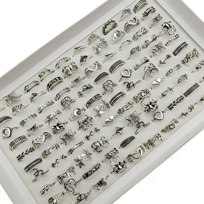 30pcs/Lot Factory Wholesale Alloy Rings