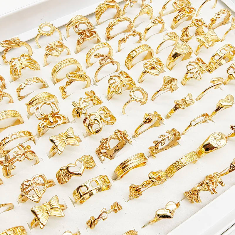 30pcs/Lot Factory Wholesale Alloy Rings