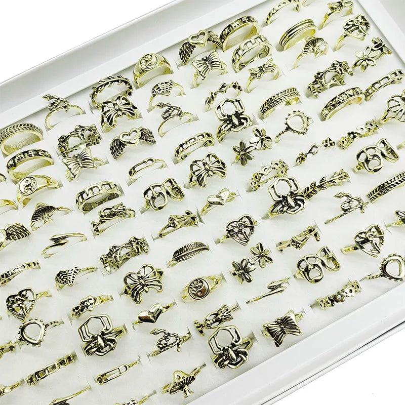 30pcs/Lot Factory Wholesale Alloy Rings