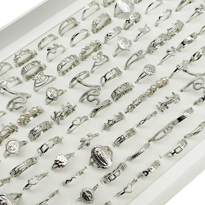 30pcs/Lot Factory Wholesale Alloy Rings