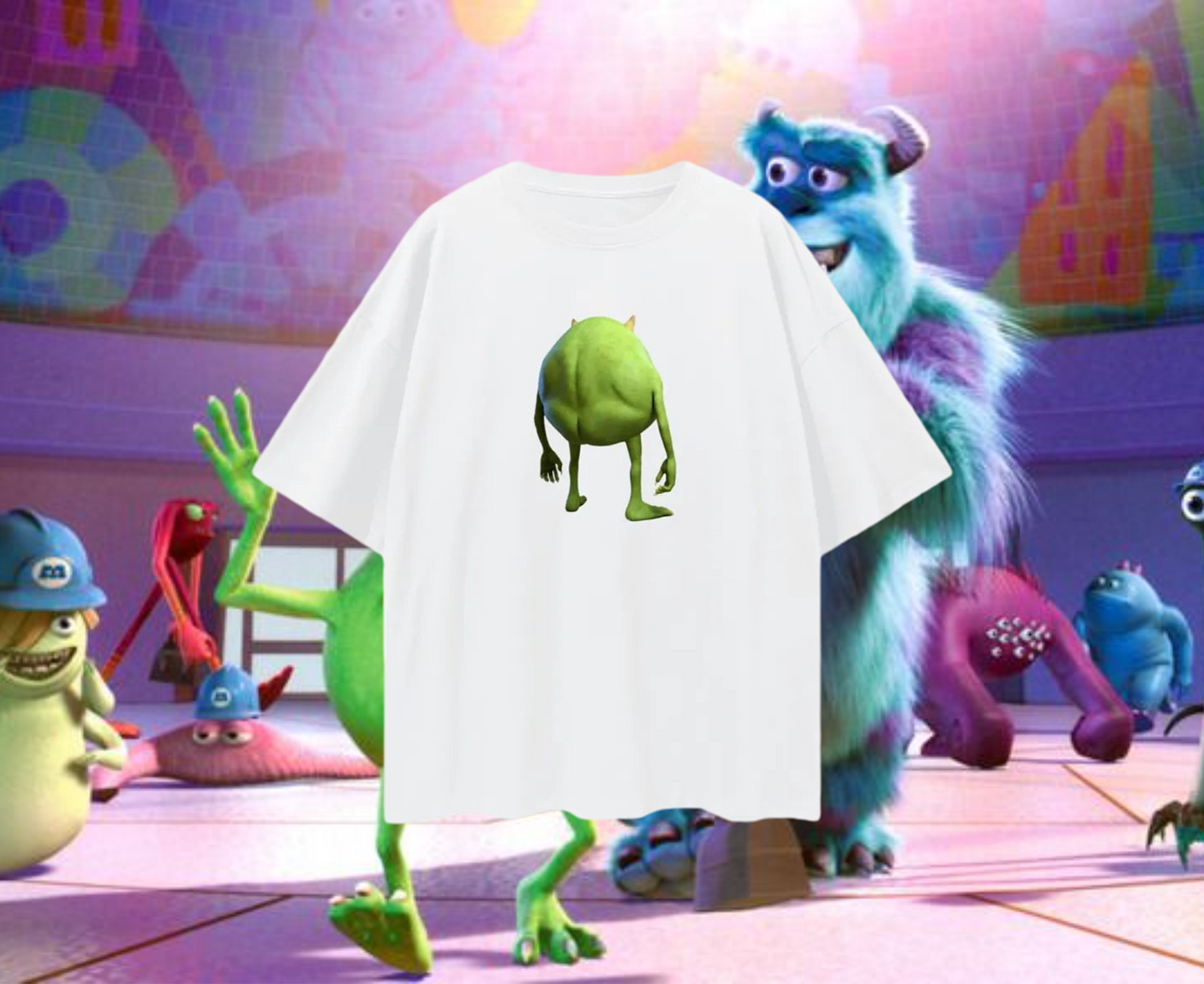 Funny Mike Wazowski Booty/Butt Meme Oversized T Shirt