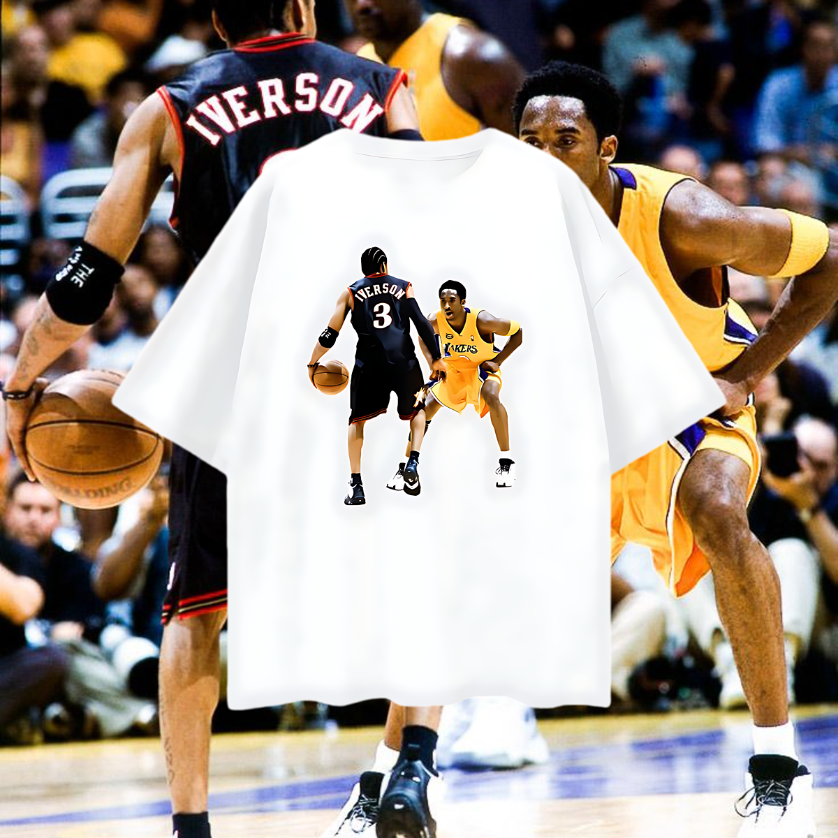 Vintage Like Allen Iverson vs Kobe Oversized T Shirt