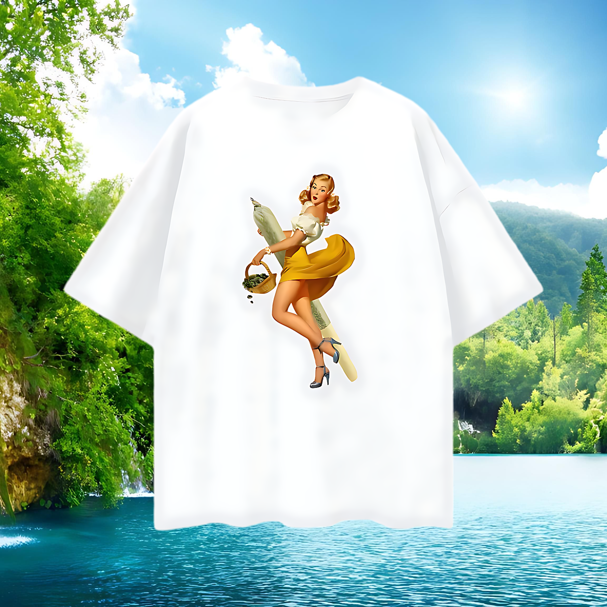 Vintage Like Women 4/20 Oversized T Shirt