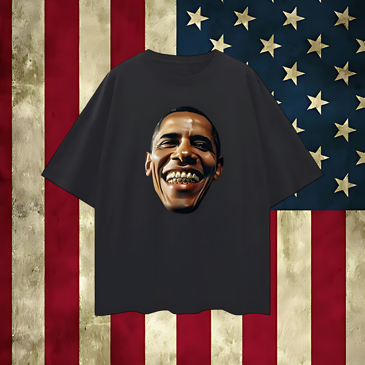 Vintage Like Obama With Grillz Oversized T Shirt