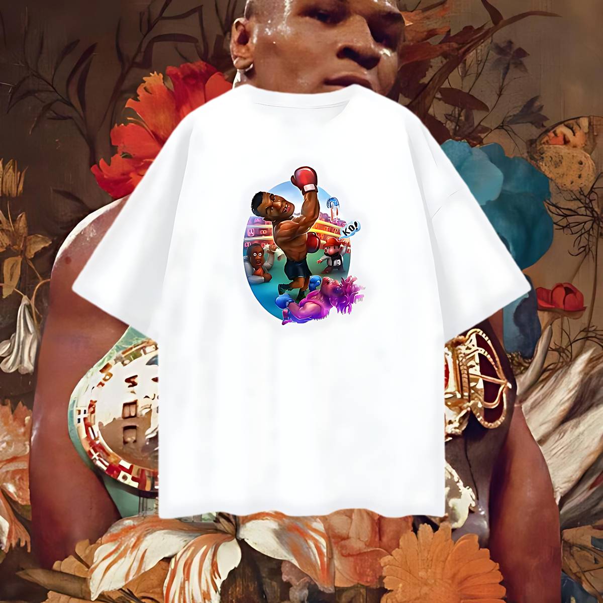 Vintage Like Mike Tyson Cartoon Oversized T Shirt