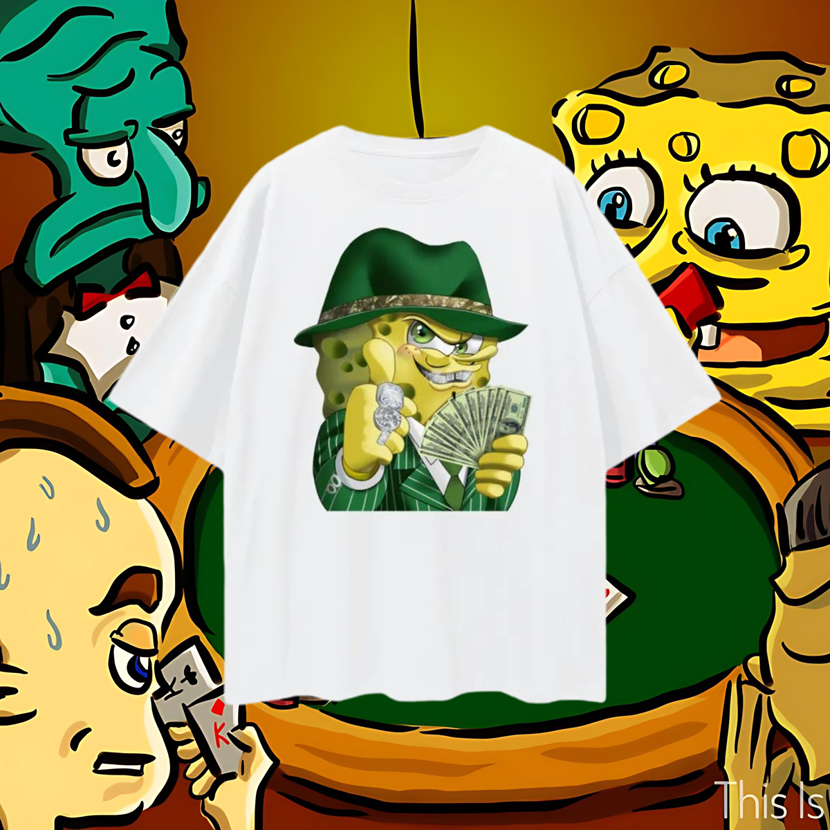 Vintage Like SpongeBob Gangster/Mob Oversized T Shirt