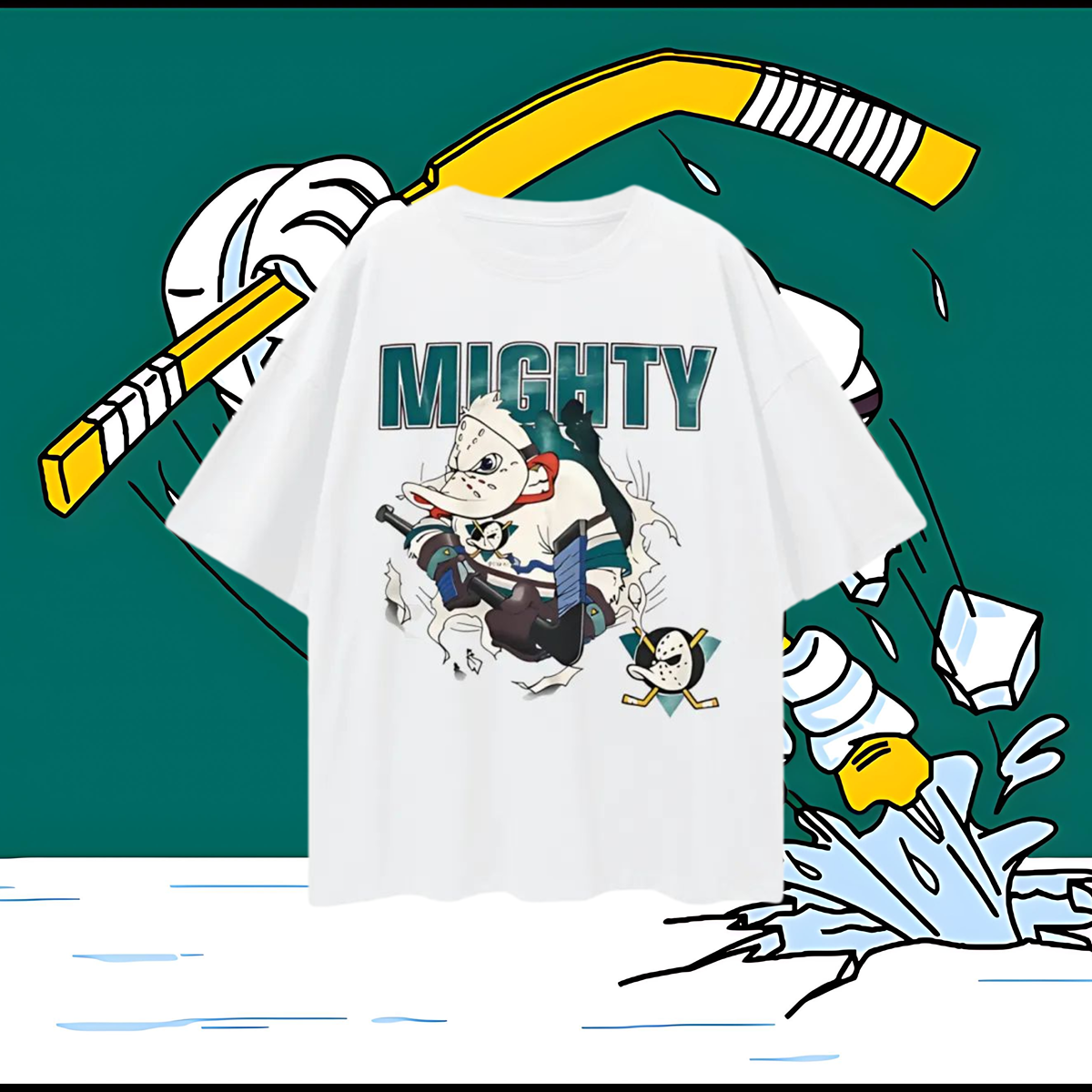 Vintage Like Mighty Ducks Oversized T Shirt