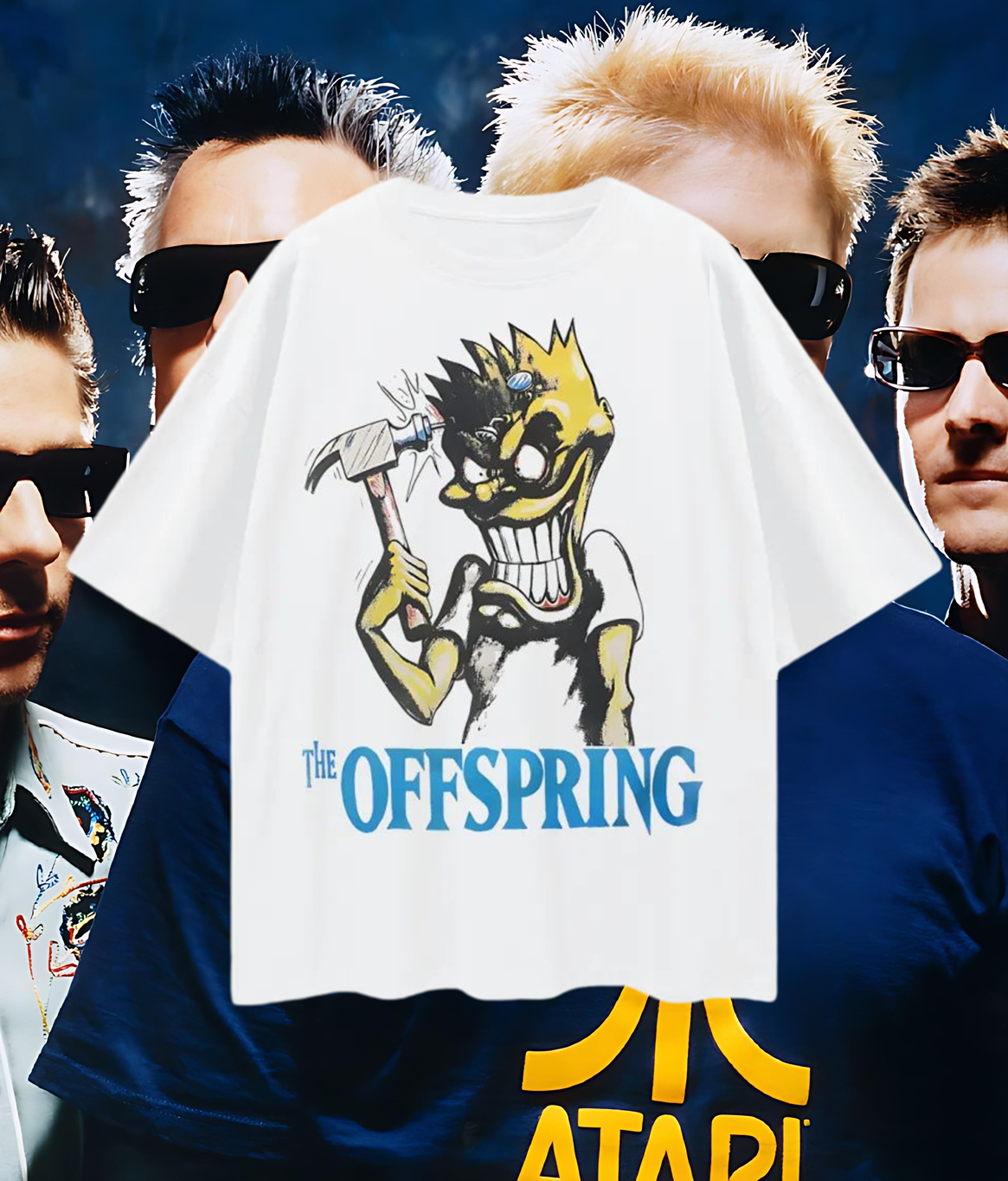 Vintage Like Offspring Hammer Oversized T Shirt
