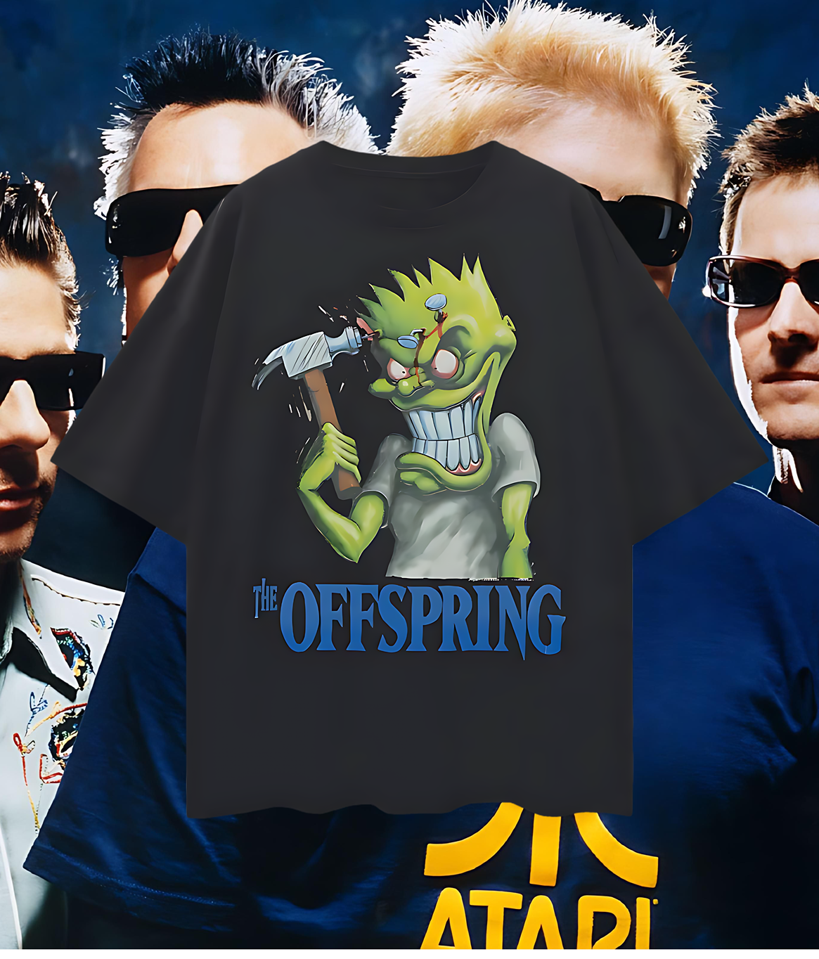 Vintage Like Offspring Hammer Oversized T Shirt