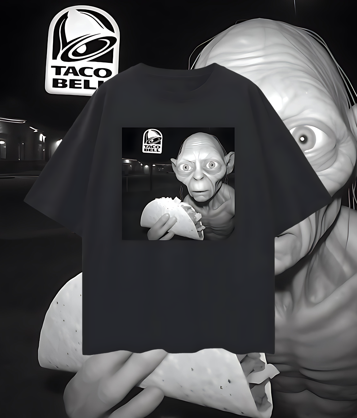 Funny Dobby Taco Bell Meme Oversized T Shirt
