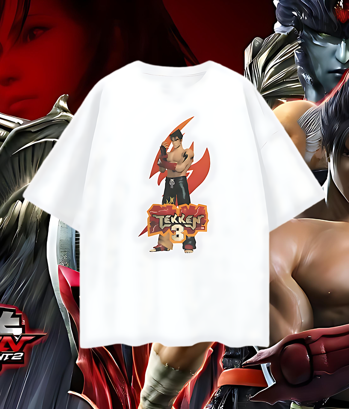 Vintage Like Tekken 3 Game Oversized T Shirt