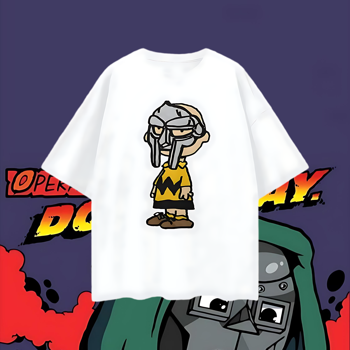 Vintage Like MF Doom Charlie Brown Oversized T Shirt