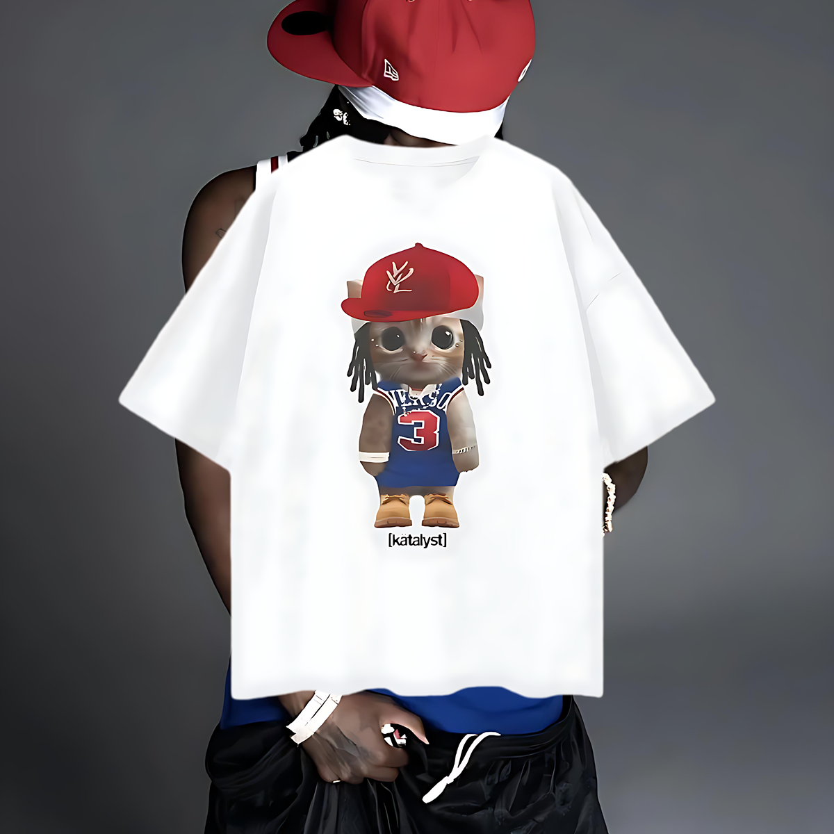 Vintage Like Playboi Carti Cat Meme Graphic Oversized T Shirt