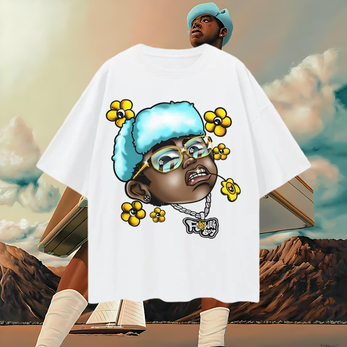 Tyler The Creator Call Me If You Get Lost Graffiti Graphic Oversized T Shirt