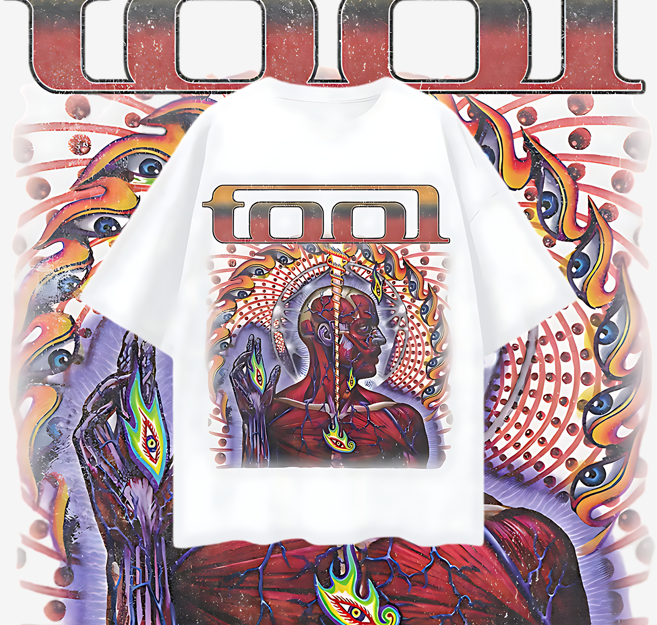 Vintage Like 90s Tools Band Graphic Oversized T Shirt