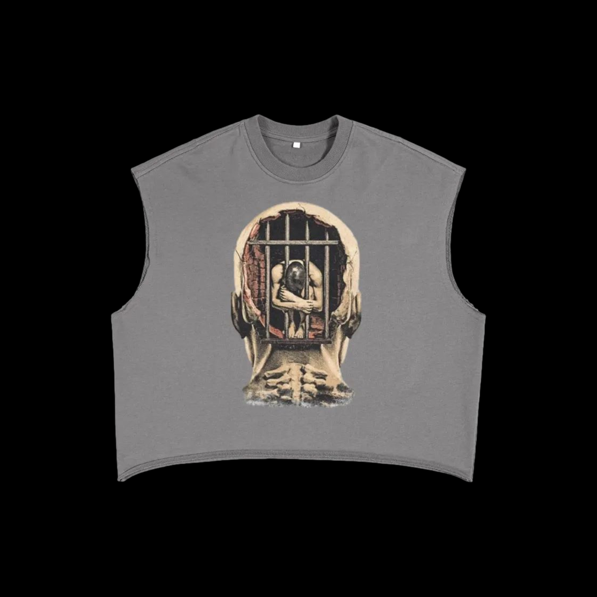 Mental Jail Cell 90s Y2K Vintage Like Boxy Tank Top