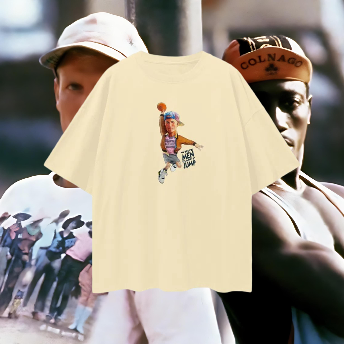 White Men Can't Jump 90s Vintage Like Graphic Oversized T Shirt