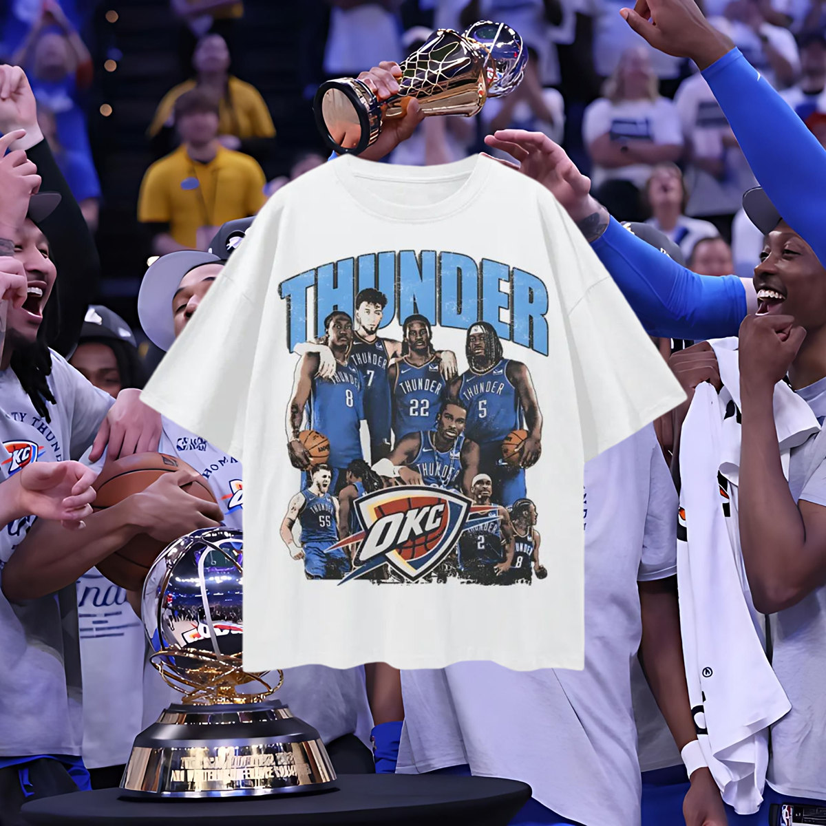 Oklahoma Thunder 90s Y2K Vintage Like Graphic Oversized T Shirt