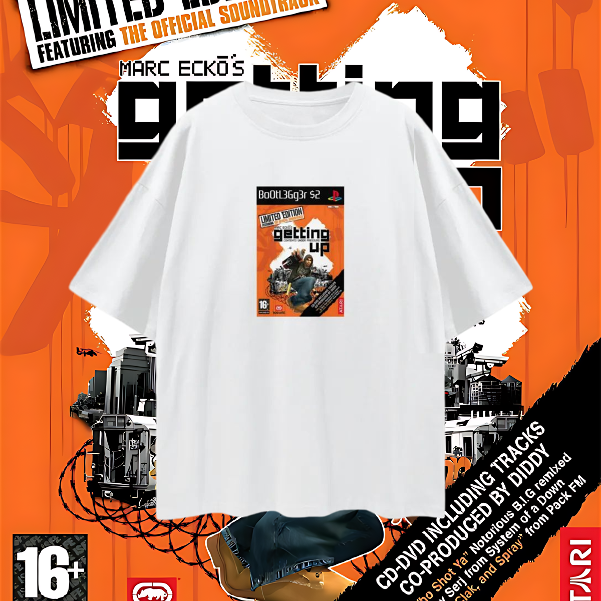 PlayStation 2 Getting Up Ecko Game Disc Tee