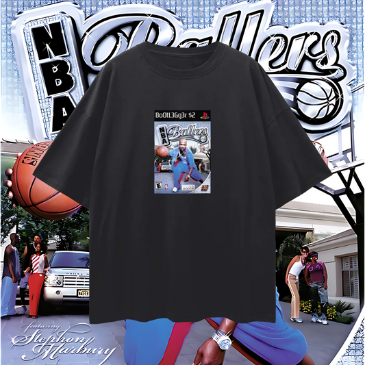 PlayStation 2 NBA Ballers PS2 Video Game Disc Tee