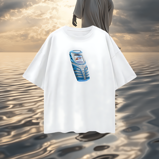Nokia Phone Y2K Vintage Like Graphic Oversized T Shirt