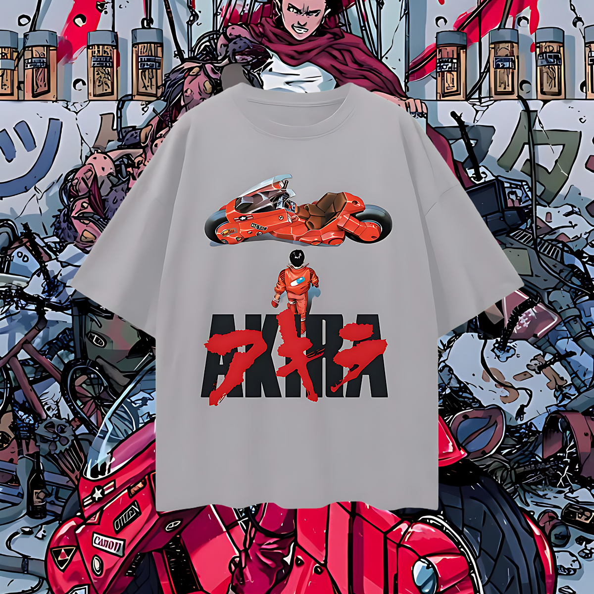 1988 Akira Anime Y2K Vintage Like Graphic Oversized T Shirt