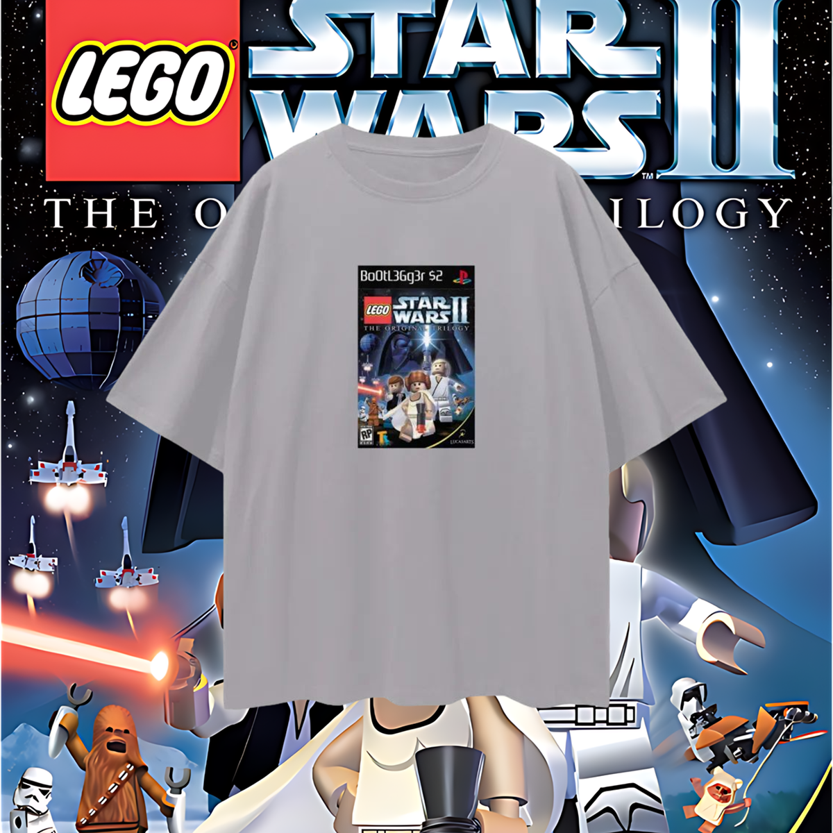 PlayStation 2 Lego Star Wars PS2 Video Game Disc Tee