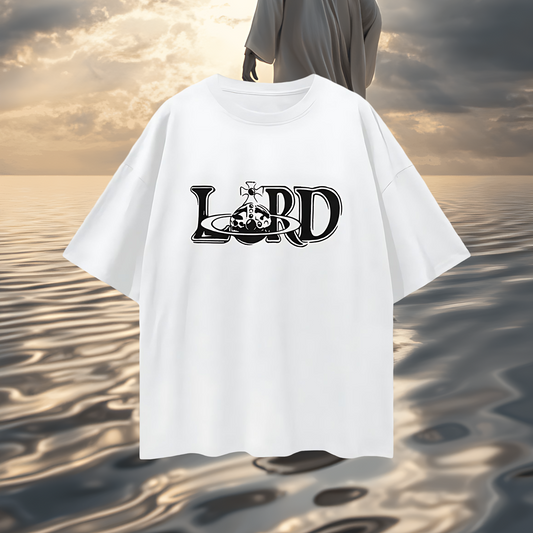 Religious Lord Vivienne Westwood Like Graphic Oversized T Shirt