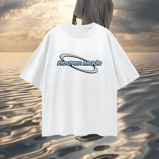 Religious Jesus Heaven Made Graphic Oversized T Shirt